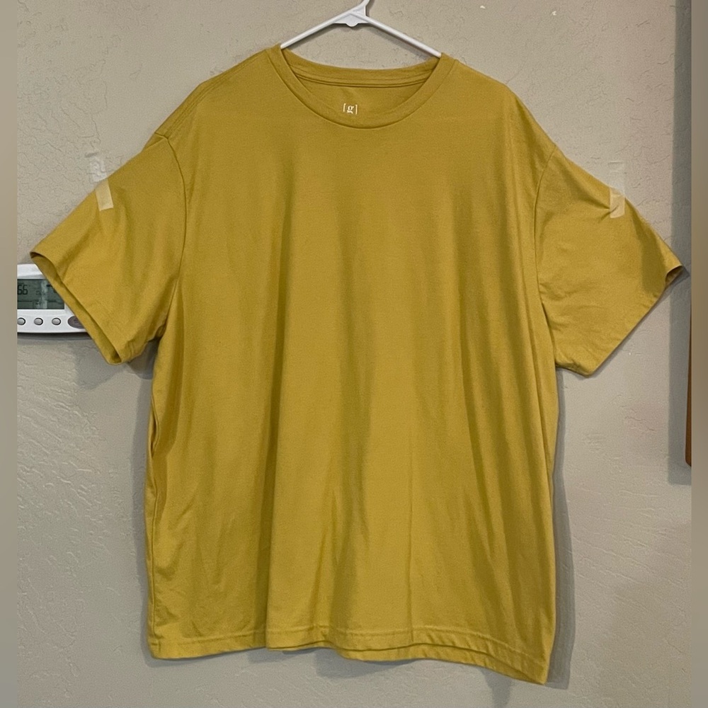 George Mustard Yellow Short Sleeved Shirt, Size 3xl
